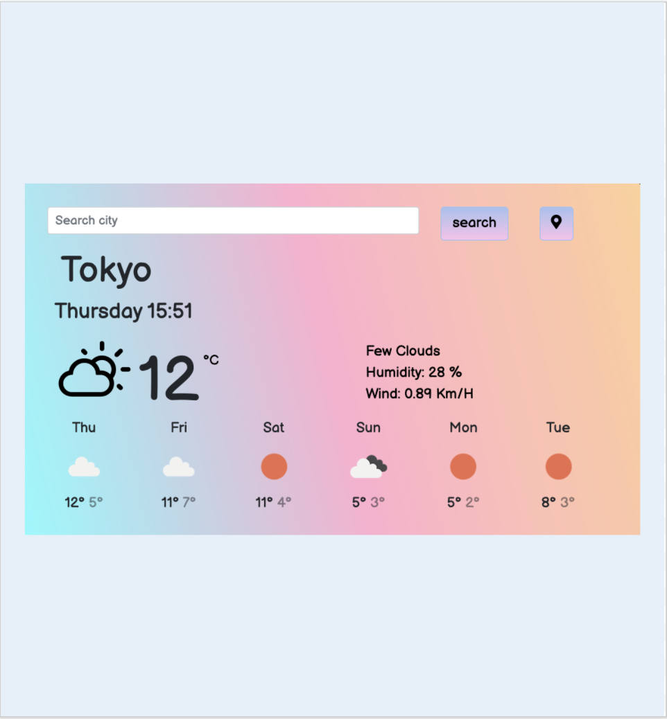 Mari's project for weather app